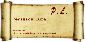 Perisics Luca névjegykártya